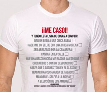 Camisetas personalizadas para despedidas de soltero en Sanxenxo